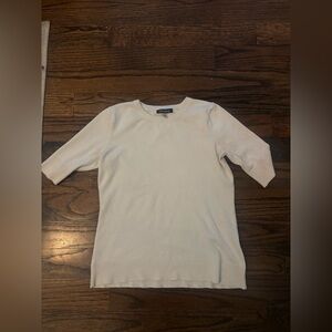 Cable & Gauge Elbow Sleeve Crewneck Sweater